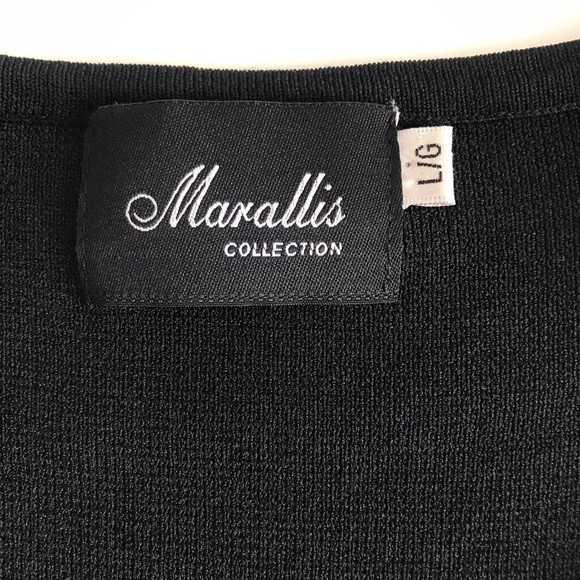 NWOT Marallis Collection Golden Black 3D Leaf Blouse Fall Autumn - Picture 13 of 16